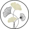 Décoration murale "Ginkgo" en métal & bois, Ø 40 cm, Voir les images du produit 2