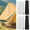 Izrielar 2pcs Zeltstangen 2m Silber Tarpstange Sonnensegel Produktbild-Vorschau 15