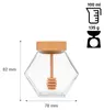 Pot à Miel 100 ml avec Couvercle Bambou & Cuillère Intégrée Voir les images du produit 2