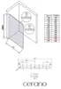 CERANO - Box doccia Walk-in Crystal L/P - 8 mm - sistema Anteprima dell’immagine prodotto 4