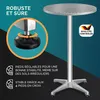 CASARIA® Table de bar bistrot pliable ronde ⌀ 60 cm hauteur Voir les images du produit 3