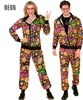 80er Jahre Hippie Trainingsanzug Gr. S-XXL – Uni - Peace XL Produktbild-Vorschau 6
