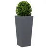 vidaXL Pflanzkübel Anthrazit 35x35x75 cm Stahl Produktbild-Vorschau 3