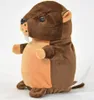 A plush toy beaver sitting on a white background. Náhľad obrázku produktu