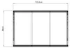 Palram - Canopia Vordach Venus 1350 Anthrazit 88x136x36 cm Produktbild-Vorschau 5