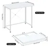 Klapptisch - 80x45x74cm Schreibtisch Bürotisch Produktbild-Vorschau 6