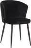 LABEL51 Esszimmerstuhl Wave – Schwarz – Samt Produktbild-Vorschau 2
