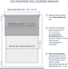 An illustration showing how to measure for a roller blind. Anteprima dell’immagine prodotto