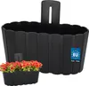 KOTARBAU® Jardinière Balcon Pot de fleurs mural 28x14cm H : Voir les images du produit 1