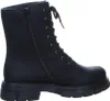 A black lace-up boot is shown from the side against a white background. Produktbild-Vorschau