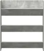 vidaXL Nástěnná skříň na boty Betonová šedá 80x18x90 cm Náhled obrázku produktu 5