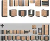 Eckküche Vicco Fame-Line Goldkraft Eiche/Anthrazit 287 x 60 Produktbild-Vorschau 9