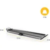 A product shot of an electric grill plate with dimensions indicated. Voir les images du produit