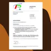 A certificate of analysis document with a logo and text. Produktbild-Vorschau