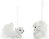 Christbaumschmuck Kunststoff / Samt Eichhörnchen 6cm weiß, Produktbild-Vorschau 4