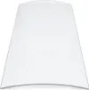 A clear, curved piece of glass, likely a replacement part for a fireplace. Produktbild-Vorschau