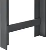 A close-up view of the dark gray base of a bar table, showing its sturdy construction with vertical legs and a horizontal support beam. Produktbild-Vorschau