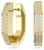 Swarovski Dextera Creolen, Achteckig, Weiss, Goldlegierung Produktbild-Vorschau 2