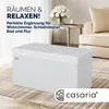 CASARIA® Sitzbank mit Stauraum Faltbar Weiß 80x40x40cm Produktbild-Vorschau 2