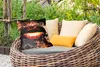 MuchoWow® Outdoor Kissen - Gold - Lippen - Kunst - Gold - Produktbild-Vorschau 3