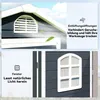 Outsunny Gerätehaus Gartenhaus mit Fenster Pultdach Outdoor Produktbild-Vorschau 6