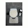 set de tapis de bain 3 pièces avec motif plumes en Voir les images du produit 3