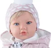 Puppe Alina Mädchen 45 cm mit Haare Schlafaugen & Schnuller Puppenkleidung Spielzeug Geschenk Produktbild-Vorschau