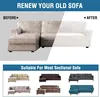 L-förmige Sofa-Schonbezüge, Stretch dicker Produktbild-Vorschau 4
