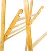 Close-up view of the joints and structure of a wooden garment rack. Podgląd zdjęcia produktu