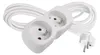 Prodlužovací kabel 3 m / 2 zásuvka / bílý / PVC / 1 mm2 Náhled obrázku produktu
