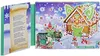An open advent calendar with a gingerbread house theme, showing numbered doors and small toy figures. Náhled obrázku produktu