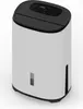 A white and black dehumidifier with a digital display on top, shown against a white background. Produktbild-Vorschau