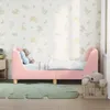 vidaXL Lit d'enfant avec tête de lit rose 70 x 140 cm Voir les images du produit 2