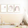 Mond Regenbogen Wolke Boho Bilder 3er Set DIN A4 Produktbild-Vorschau 5