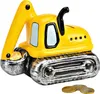 Tirelire pelleteuse 16x14x11cm céramique jaune Voir les images du produit 1