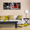 Wallario Premium Leinwandbild Fahrender Zug von vorn in Produktbild-Vorschau 3