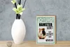 Holzschild Spruch 12x18 cm Tiere Achtung Hamster Gebiet Produktbild-Vorschau 5