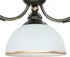 Hängeleuchte Metall Glas elegant Braun antik 3-flammig Produktbild-Vorschau 4