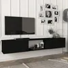 Mobile TV 'Paltamo' 180x31x29,5cm nero Anteprima dell’immagine prodotto 1
