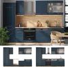 Ligne de cuisine Vicco Fame-Line bleu foncé brillant/chêne Voir les images du produit 3