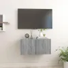 vidaXL TV-Wandschrank Grau Sonoma 60x30x30 cm Holzwerkstoff Produktbild-Vorschau 2
