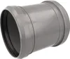 HT Muffe Ø 110 mm, mit Mittelsteg/Anschlag und beidseitiger Produktbild-Vorschau 1