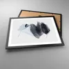 Gerahmtes Poster - Schwarzer Rahmen - Blau Grau Aquarell - Produktbild-Vorschau 3