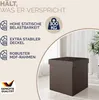 Čalouněný skládací taburet s úložným prostorem 38 x 38 x 38 Náhled obrázku produktu 11