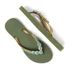 Lazamani Bora Bora Damen Flip Flops Green Größe 35/36 Produktbild-Vorschau 3