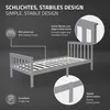ML-Design letto in legno per bambini 90x200 cm grigio Anteprima dell’immagine prodotto 3