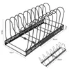 Pfannenhalter erweiterbares Topfregal Pfannenregal mit 10 Produktbild-Vorschau 2