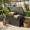 Boîte de rangement en métal, coffre de jardin, 300 L, Voir les images du produit 2