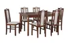 A dining set with a table and chairs on a white background. Voir les images du produit
