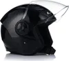 A black LS2 jet helmet with a clear visor, shown from the side against a white background. Voir les images du produit